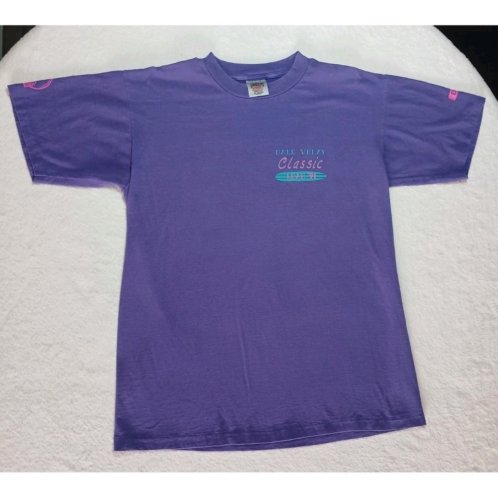 Dale Velzy Classic Luau '91 Surf Legend Shirt XL Men's Purple
